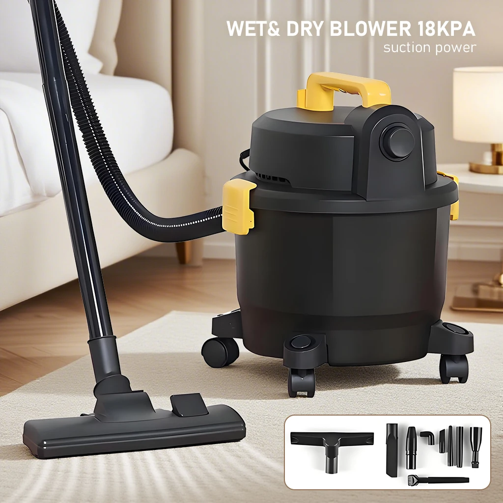 

Electric Vacuum Cleaner 15L Wet & Dry Bucket Portable Cleaning Machine Big Suction Powerful Household Vacuum Cleaner