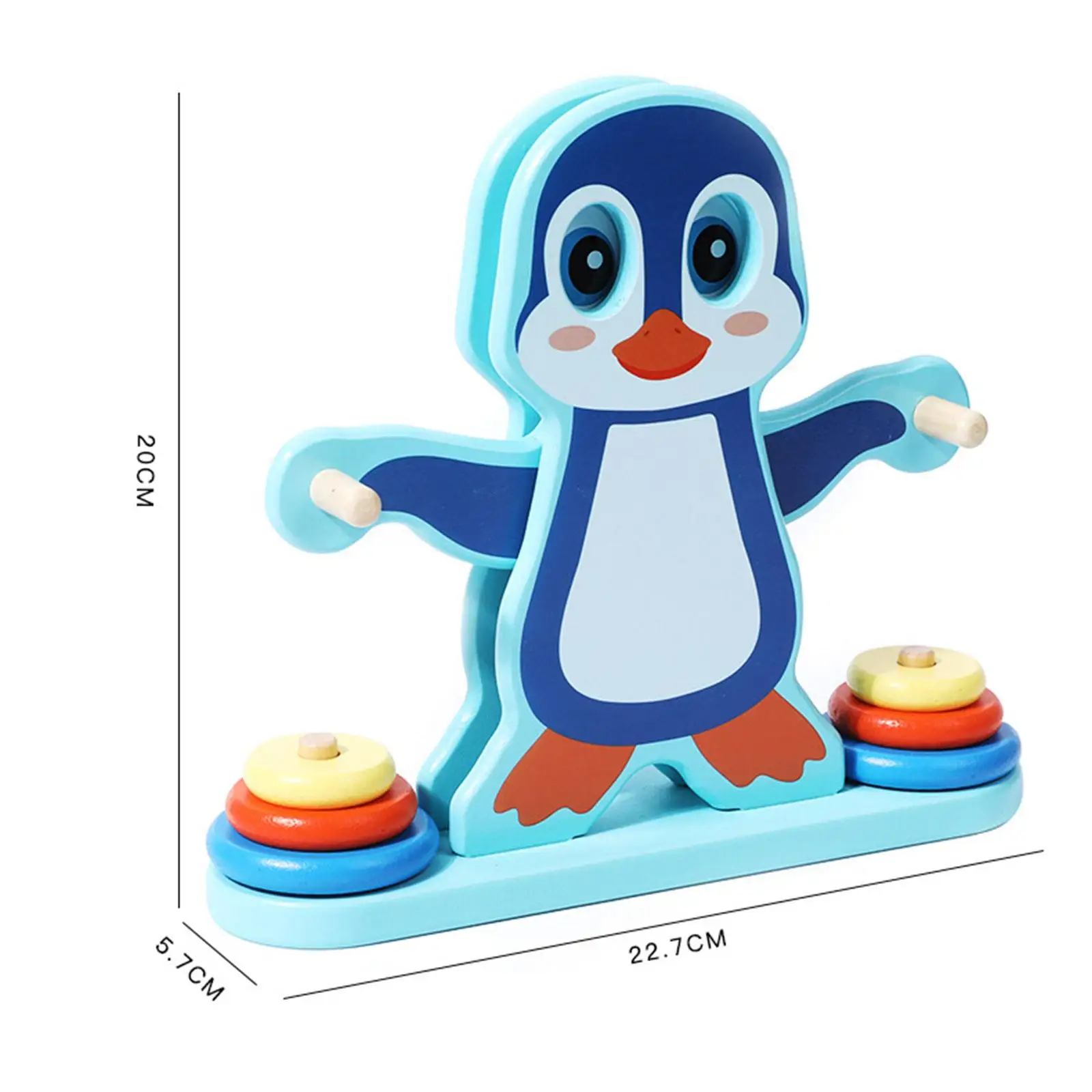 Wood Penguin Balance Toy Balance Blocks for Preschool Boys Girls Children