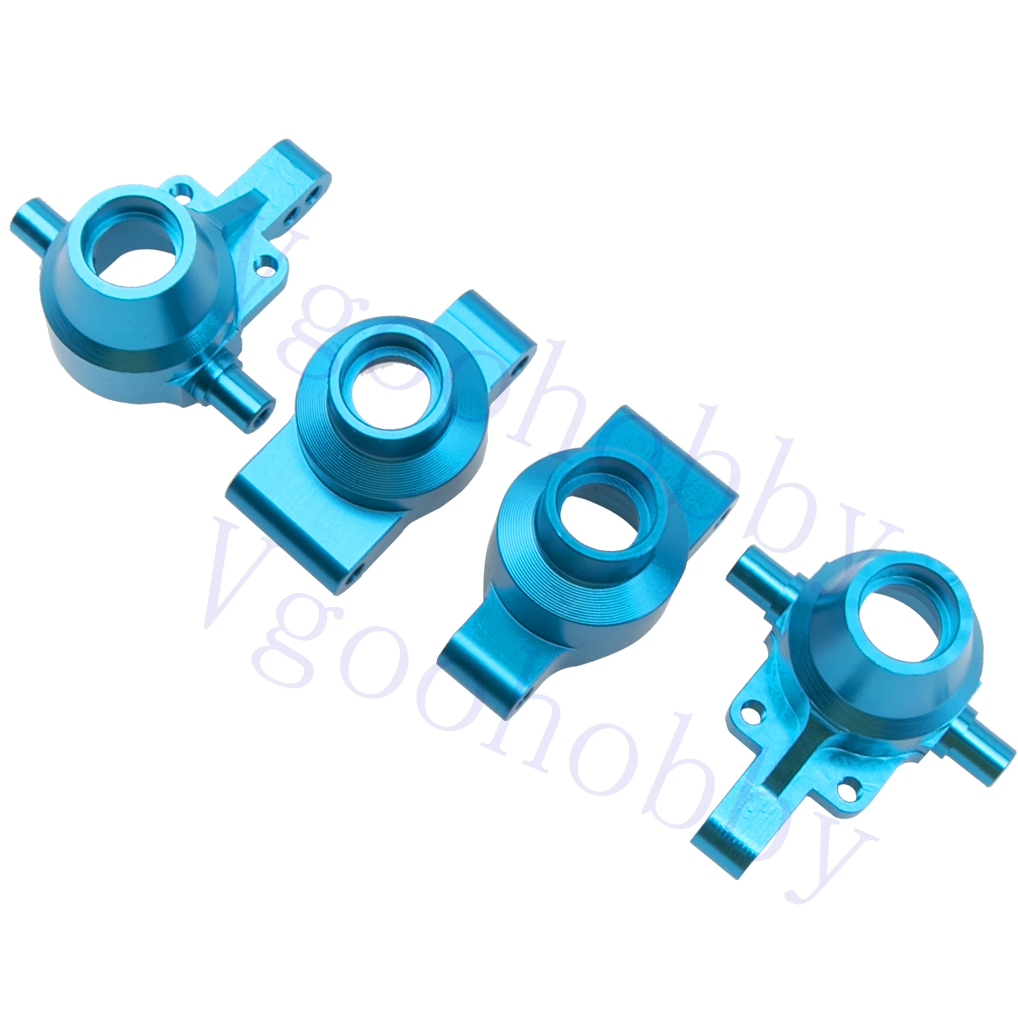 Metal Front & Rear Steering Knuckles Carrier Steering Hub Carriers Upgrade Parts for Tamiya TT-01 TT01 1/10 RC Drift Car