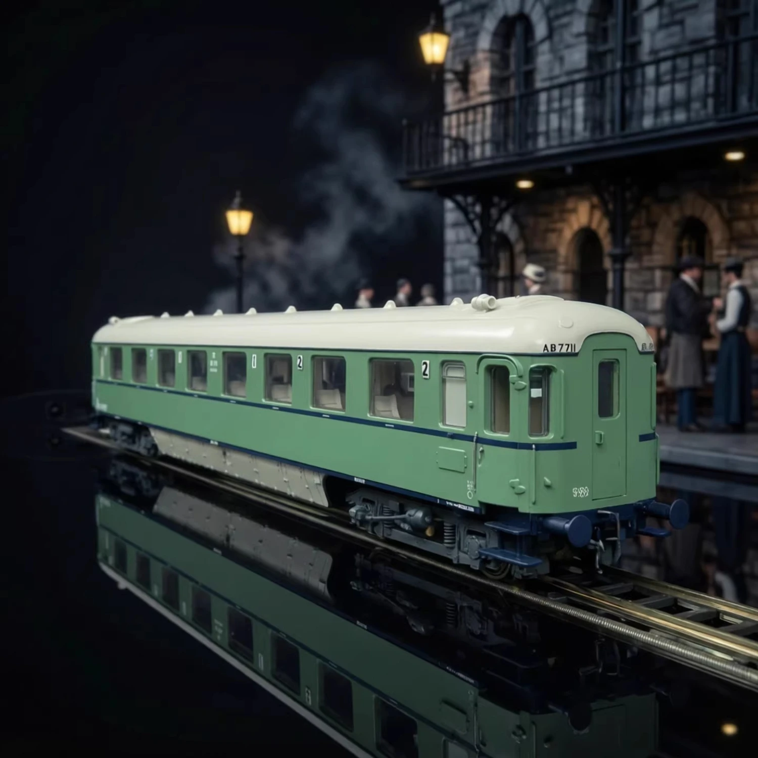 

Модельные вагоны ROCO HO масштаба 1/87, 6200049, классические пассажирские и грузовые вагоны, зеленые, набор из 4 вагонов, игрушка-подарок для мальчиков