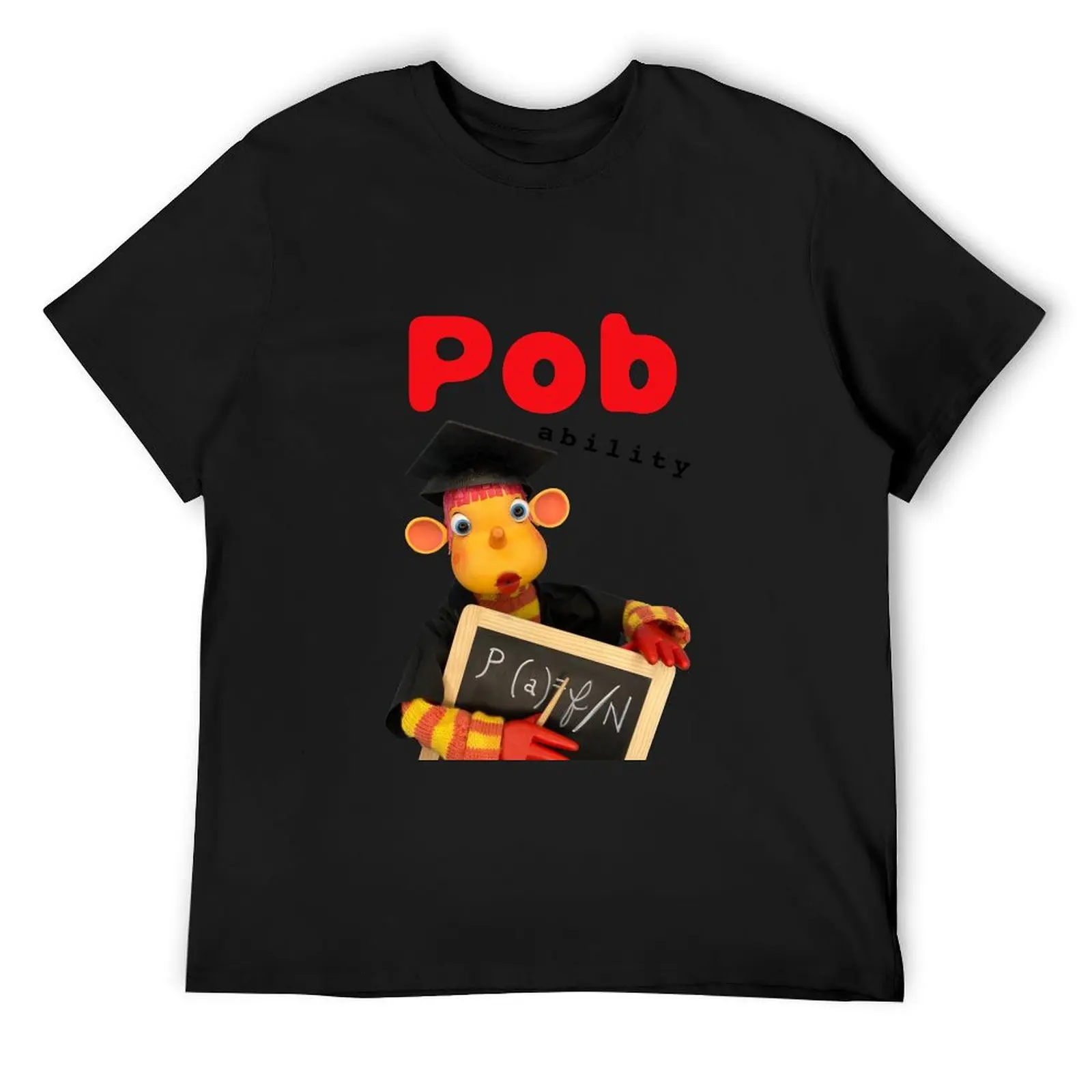 

PobAbility T-Shirt vintage anime shirt anime clothes oversized graphic tee mens graphic t-shirts hip hop
