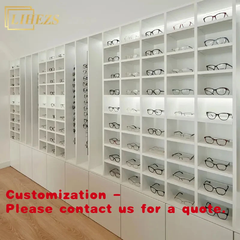 

custom.Customized Modern White Sunglasses Display Cabinet Stand Store Furniture Eyewear Interior Decoration Small Optica