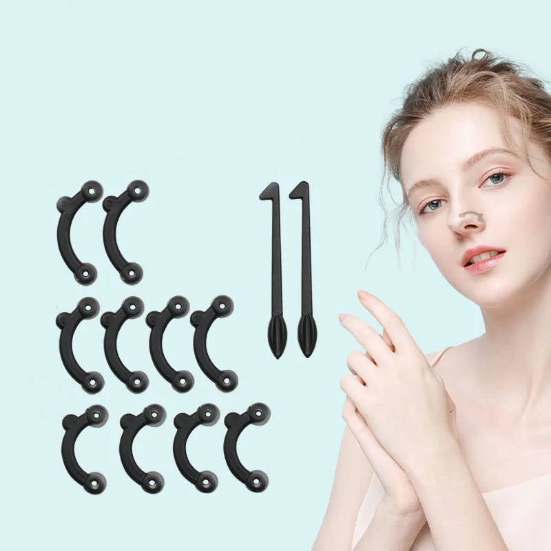 

5/7/12 Pcs /Set Standing Nose Up Lifting Narrowing The Nostrils Nose Bridge Height Enhancer No Pain 3d Invisible Beauty Artifact