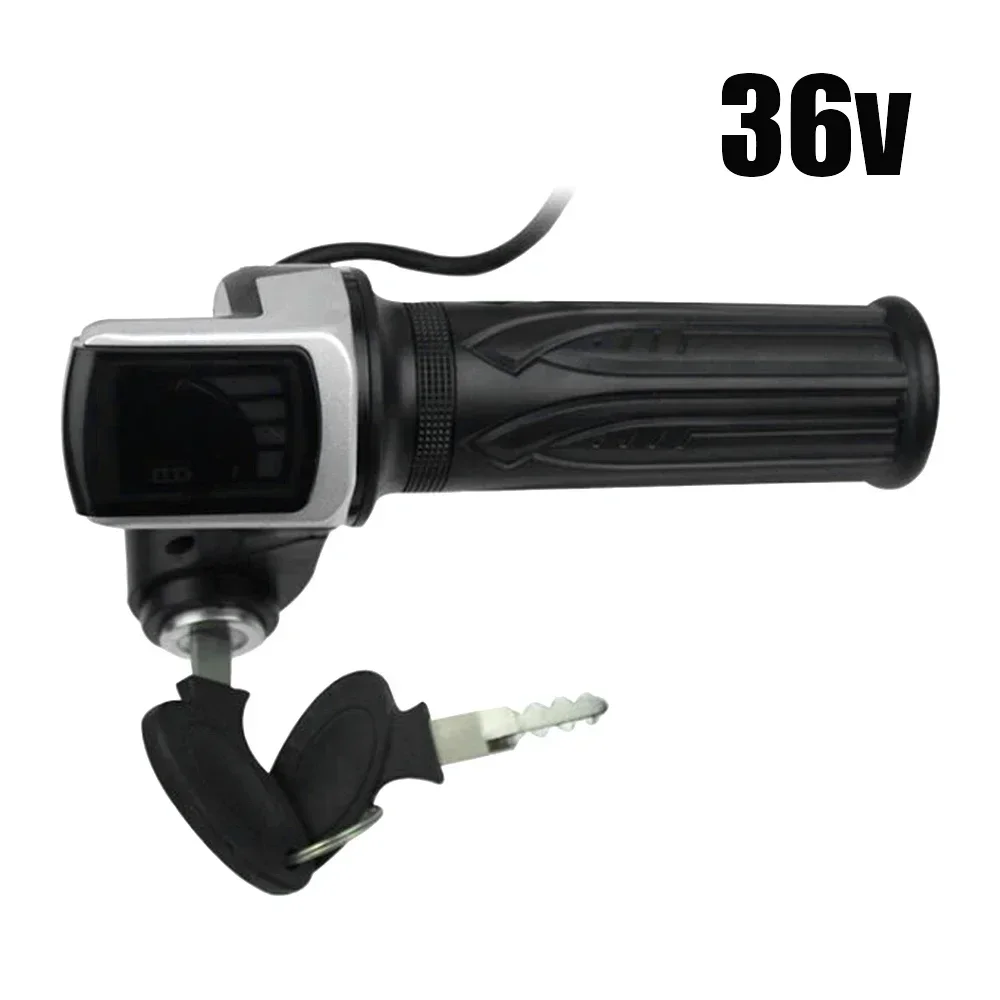 36V 48V 60V Electric Scooter Throttle Grip With Key Lock Power Indicator For Citycoco Electric Scooter Motorcycle