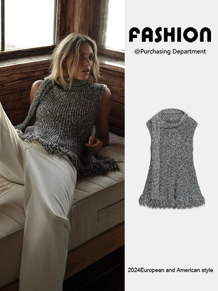 

Вязаный шарф Ele с отделкой Neline, осень 2025, новая женская модная коллекция, высокое качество, для выступлений на сцене, традиционный костюм