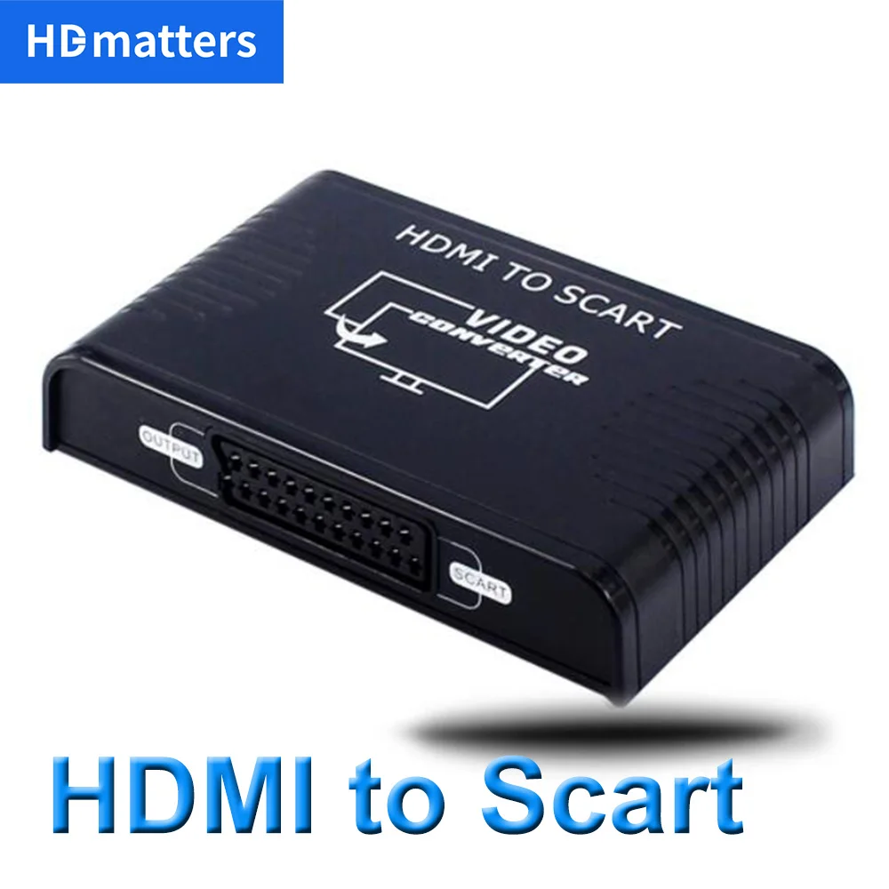 HDMI to Scart converter HDMI to Scart cable video audio converter HDMI in to Scart out(composite video mode only)