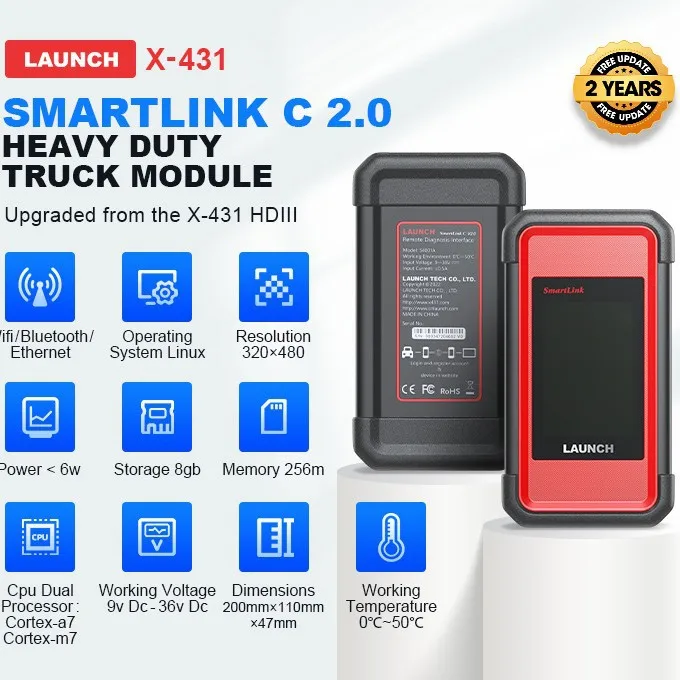 X431 HD SmartLink C Heavy Duty-Modul auf den Markt gebracht