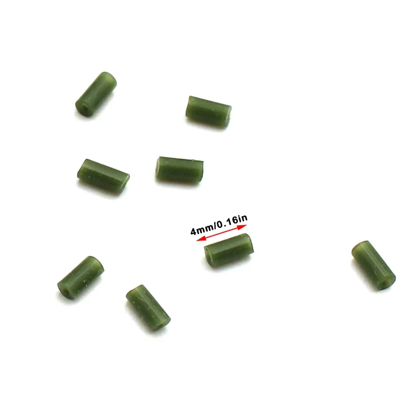 Fishing Silicon Hair Sleeve Fit Over Hook 2 4 6 8 200pcs/box Three Colors Silicon Material For Carp Fishing Hair Rig Tackle