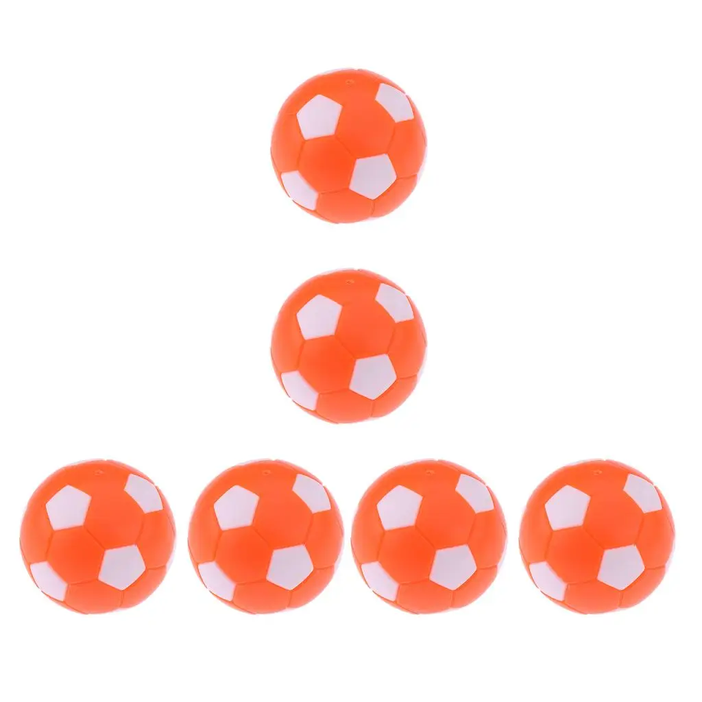 6 Pieces Table Football 36mm Plastic Balls for Foosball Machine