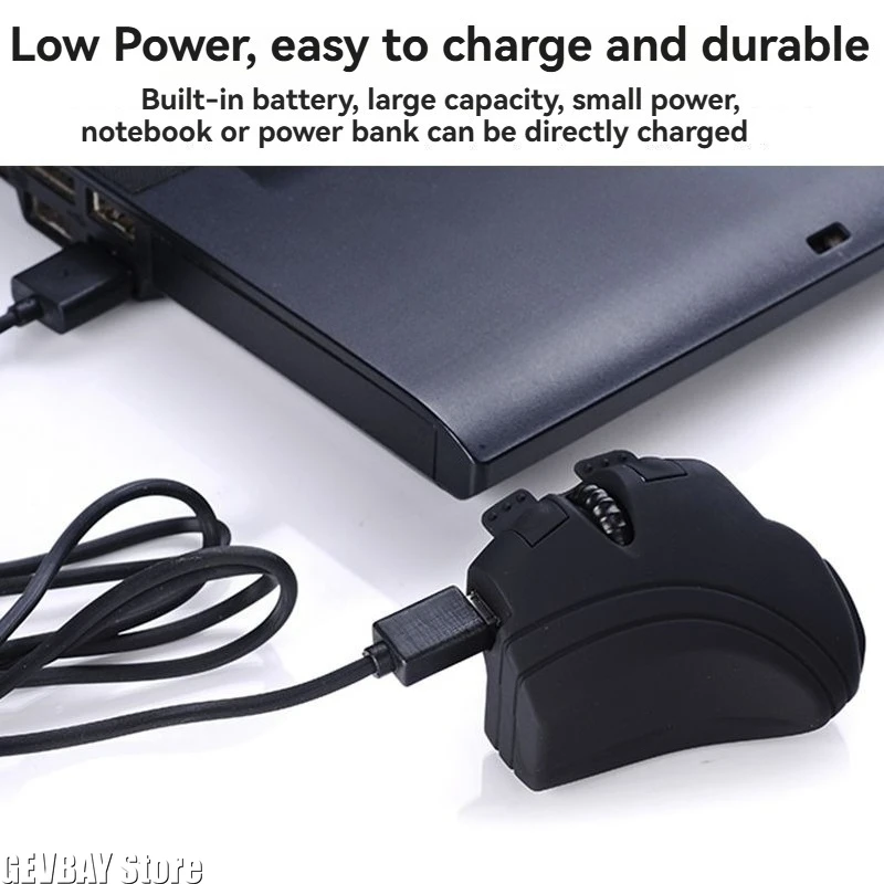 

2.4G Wireless Finger Ring Mouse, USB Optical Rechargeable Mouse 1000DPI for PC Laptop