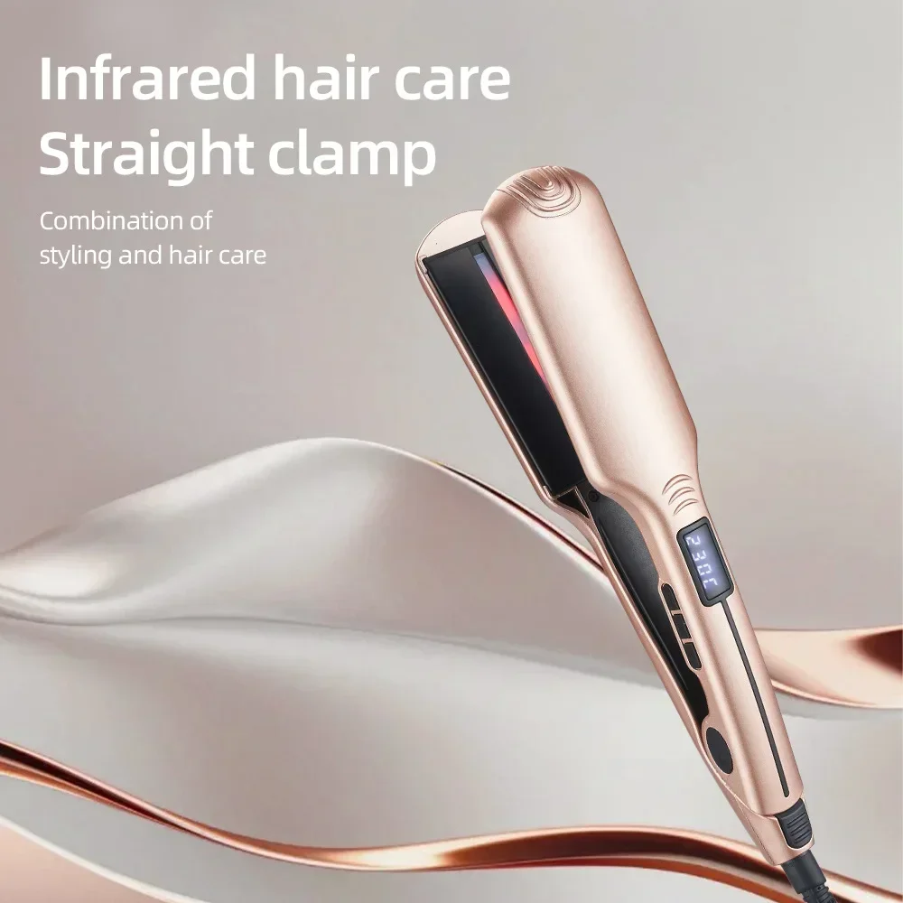 High quality Professional Hair Straightener Curler Smart Touch Screen 230℃ 110-240V Flat Iron Fast Heating Smooth Hair Straighte