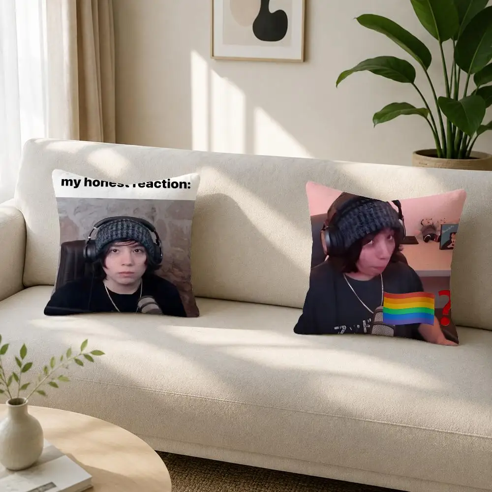 YouTuber Quackity My Beloved Cushion Cover Soft Plush Cushion Covers Fluffy Throw Pillow Cases for Sofa Bedroom Home Decor