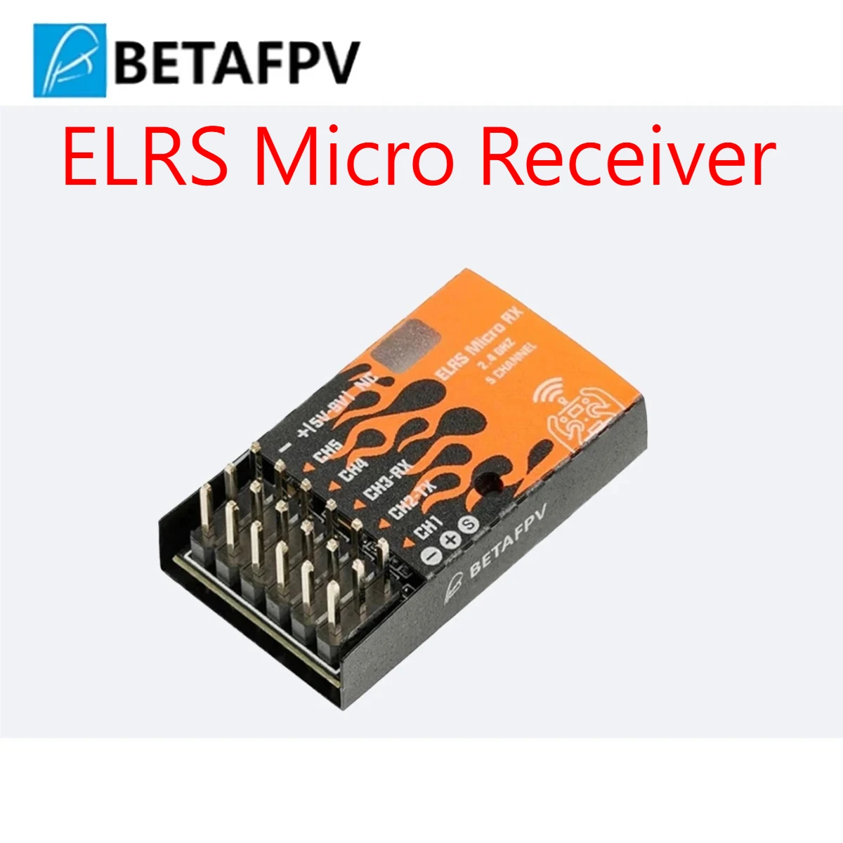 BETAFPV ELRS مايكرو 2.4 جيجا هرتز استقبال 5 قناة PWM الناتج مناسبة لمسافات طويلة الثابتة الجناح هليكوبتر نموذج باخرة نموذج سيارة