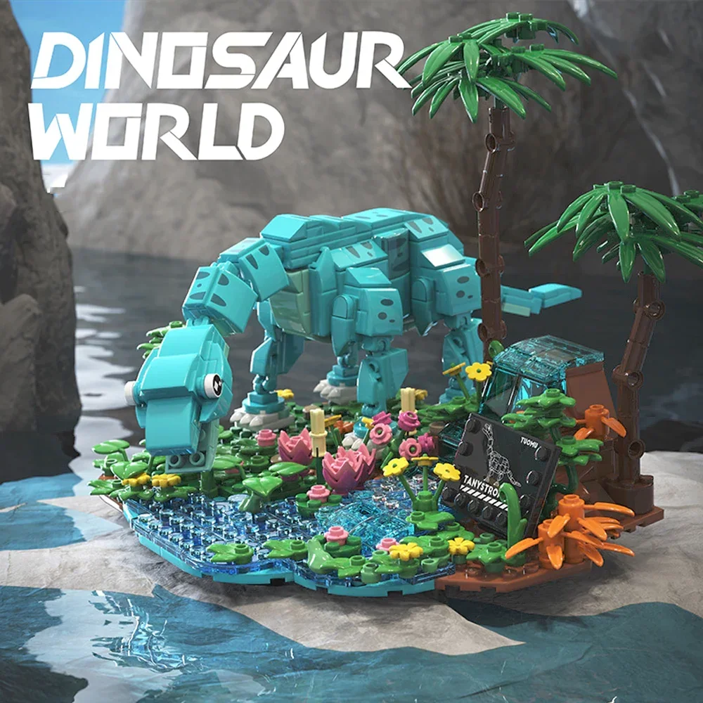 

541PCS Jurassic Dinosaur World MOC Brachiosaurus Animal Model Splicing Assembly Building Blocks Brick Toys for Children Kid Gift