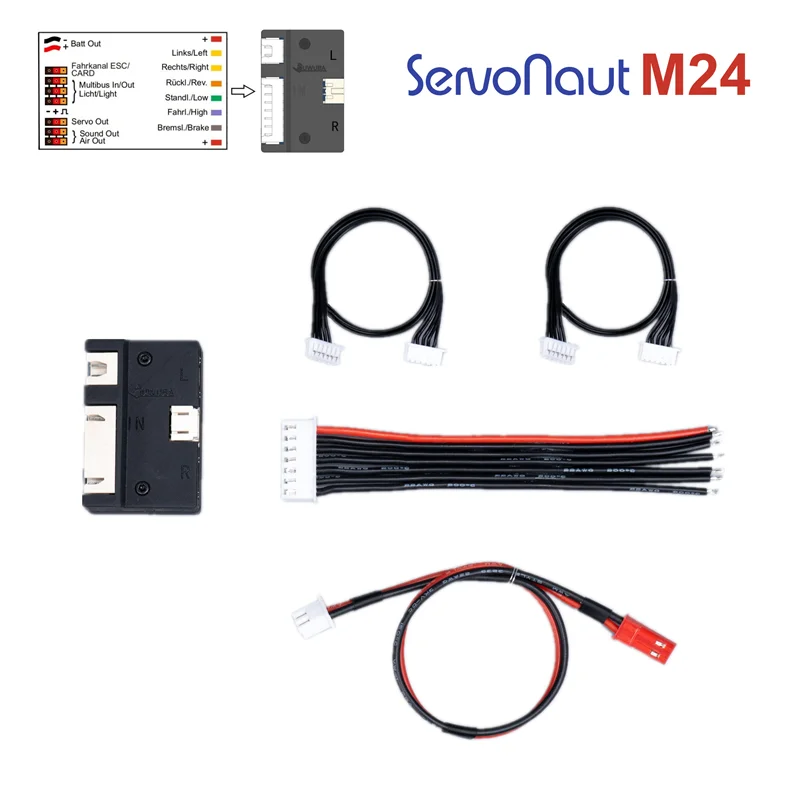 Tamiya 1/14 German ServoNaut M24 sound and light set converted to