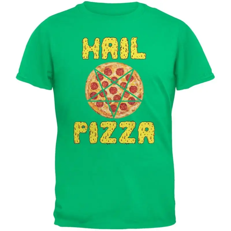 

Hail Pizza Green Adult T Shirt