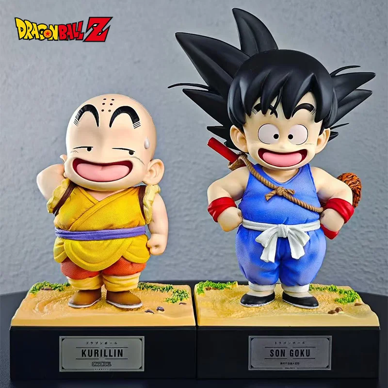 애니메이션 드래곤볼 Jt 무제한 어린 시절 손오공 귀여운 피규어 크릴린 모델 장난감 컬렉션 방 자동차 장식 소년 선물