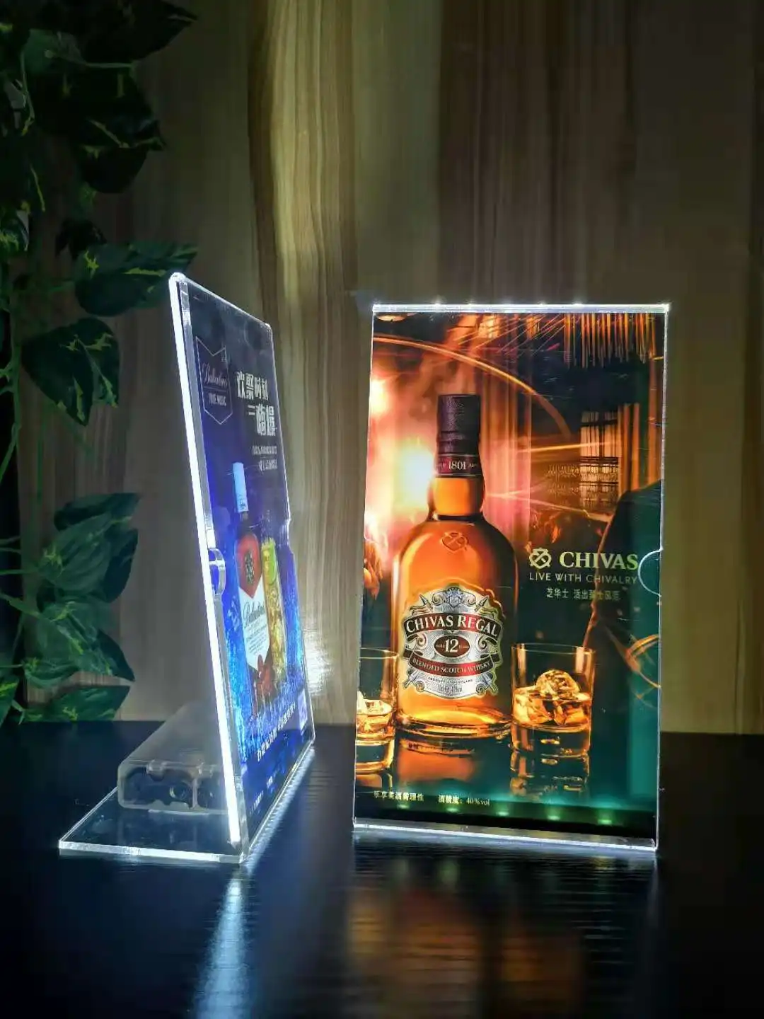 Acrylic Decca led Light Box Table Ads Singel Page for Wine List Price Display Table Desk/Restaurant Desk Sign/Bar/ktv, In Stock