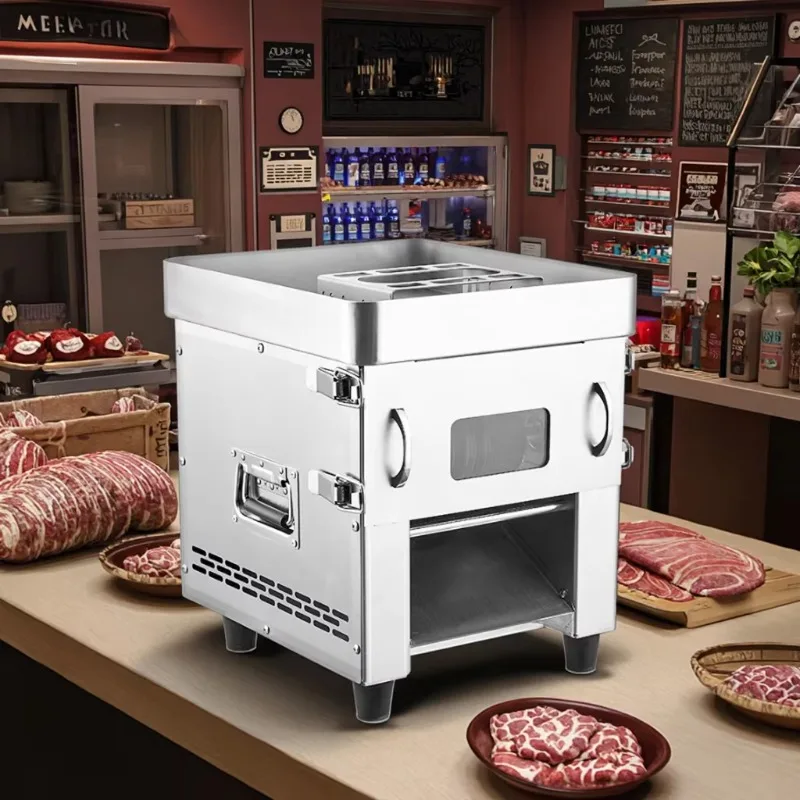 새로운 상업용 고기 절단기 전기 수동 스테인리스 스틸 데스크탑 분쇄기 다기능 채소 및 과일 고기 분쇄기