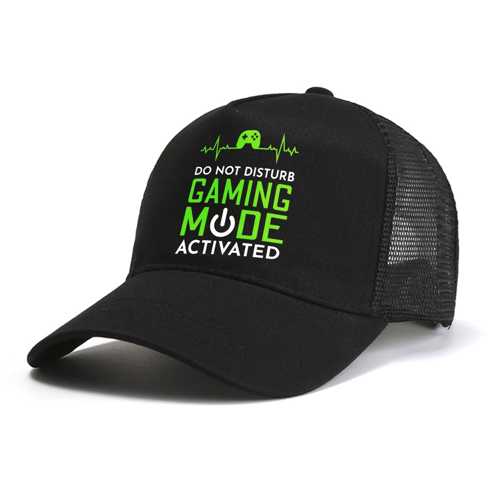 

GAMING MODE ON PLEASE DO NOT INTERRUPT baseball cap men summer casual visor hats fashion women breathable cool hats