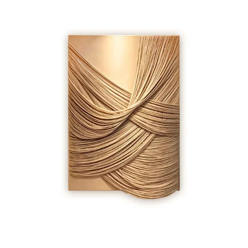 Pure hand-woven 3D three-dimensional art living room restaurant hotel homestay high-end sense model room decoration