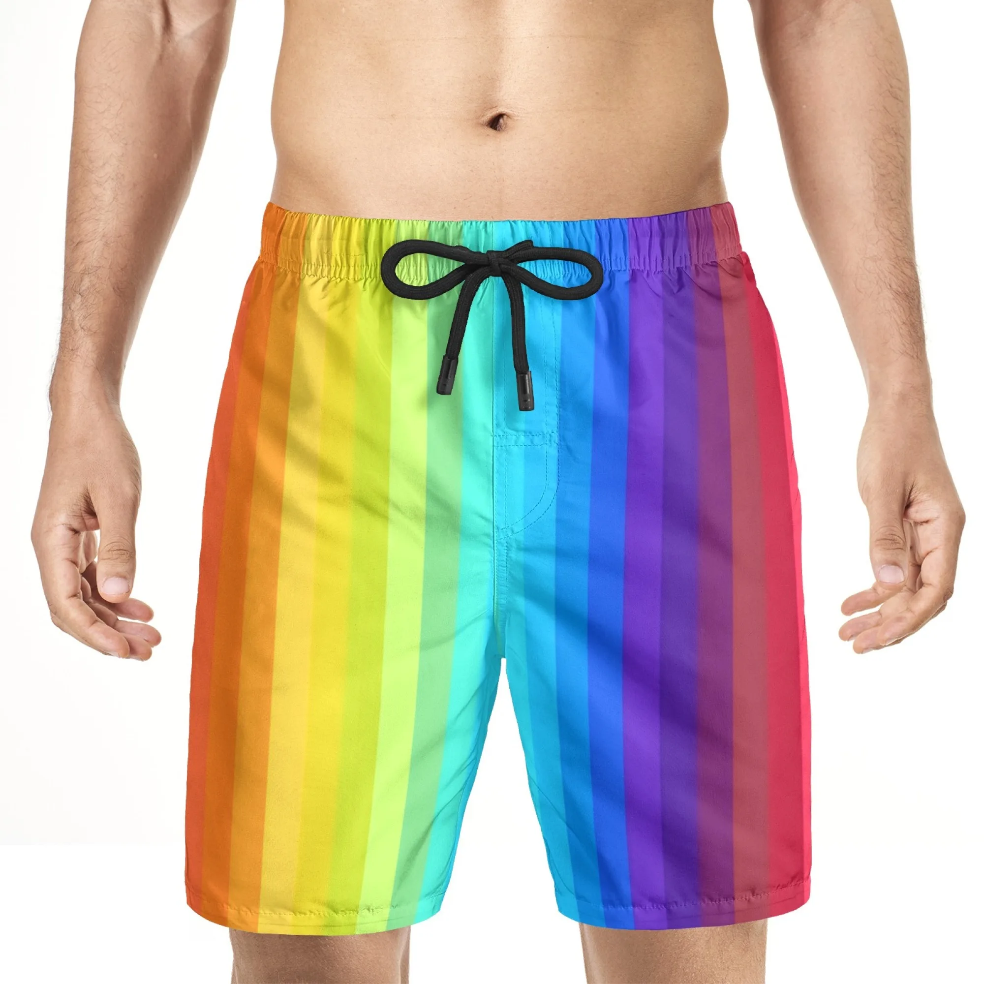 Custom Logo Men Swim Trunks Quick Dry Board Shorts Personalized Photo Beach Shorts Swimming Bathing Suit Summer