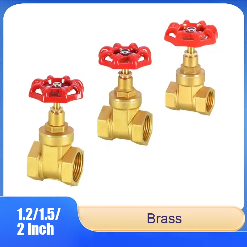 

Household Water Tap Valve, Brass, 1.2/1.5/2 Inch, DN32 DN40 DN50, Pipe Water Meter Switch Valve, Thickened