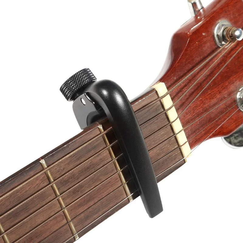 Universal Wide Guitar Capo Fit para guitarra acústica clássica, bandolim Banjos Ukulele, preto, 6, 12 cordas