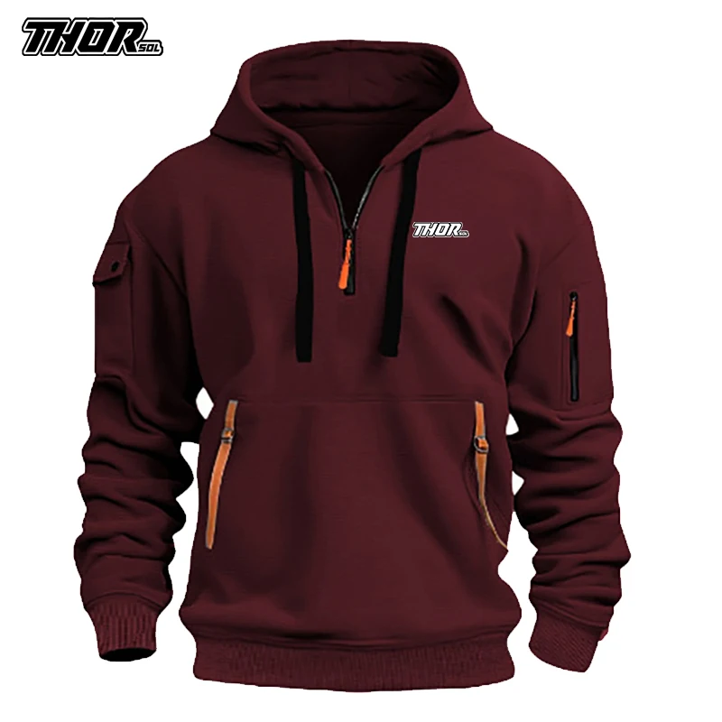 

THORSOL Bicycle Hoodies Sportswear Cycling Mans Hooded Sweatshirt Motocross Top Mountain Bike Clothing Ropa Para Ciclismo Hombre