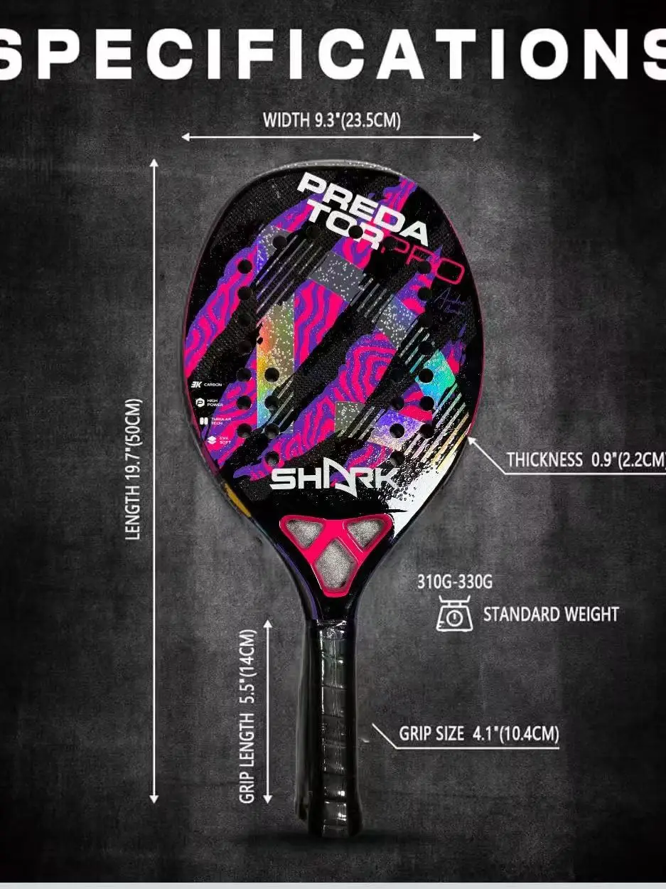 Carbon paddle racket, strandpadelbal racket, strand paddle racket China