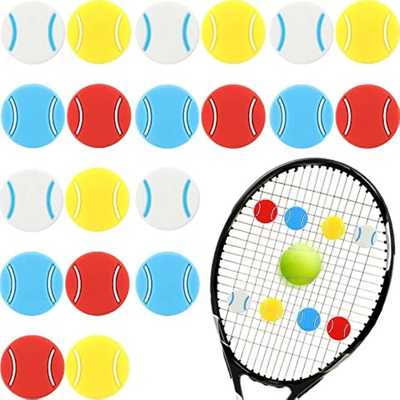 

,20 Pcs Tennis Racket Vibration Dampener, Cute Tennis Dampener, Soft Silicone Racquet Dampeners