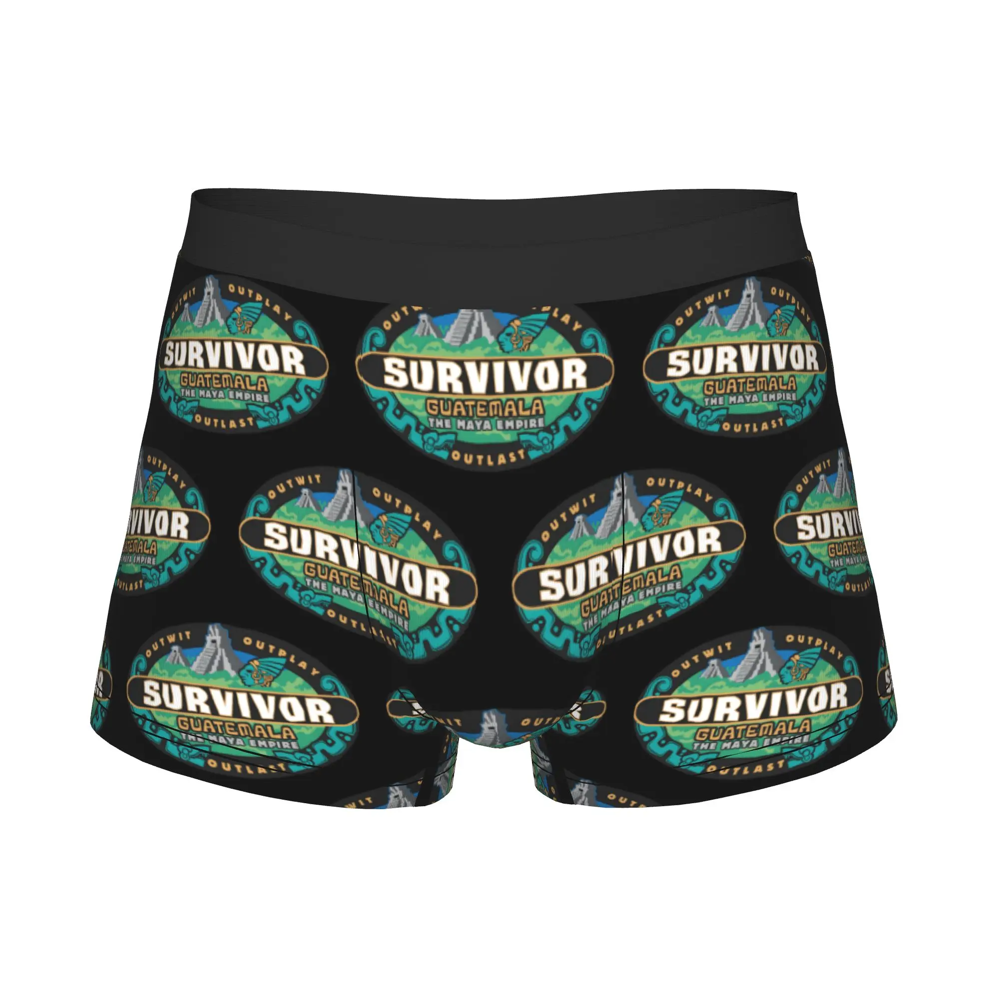 S-Survivors Guatemala Underwear Male Printed Adventure Boxer Briefs Shorts Panties Breathable Underpants