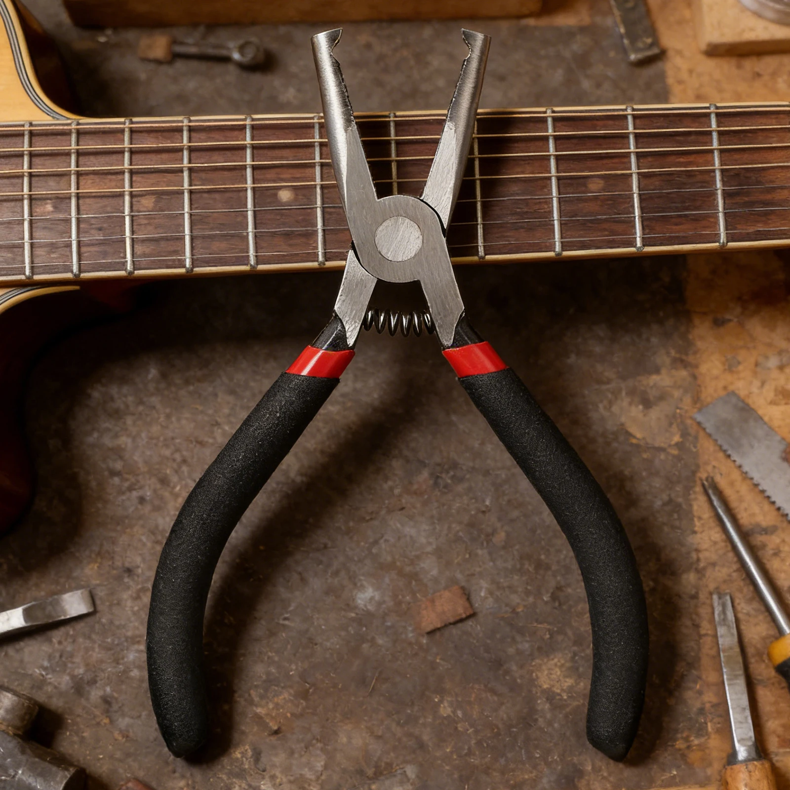 Guitar Plier Wire Puller Fret Tools Tool Wire Nippers Puller for Other Stringed Instruments Tool Guitar Parts Cutting Pliers