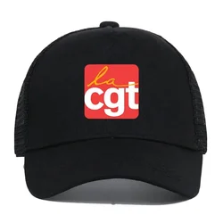 France Group CGT Trucker Caps Unisex Daliy Sun Mesh Baseball Cap Woman Man Outdoor Sport Flexfit Cap Girl Boy Outdoor Dad Cap