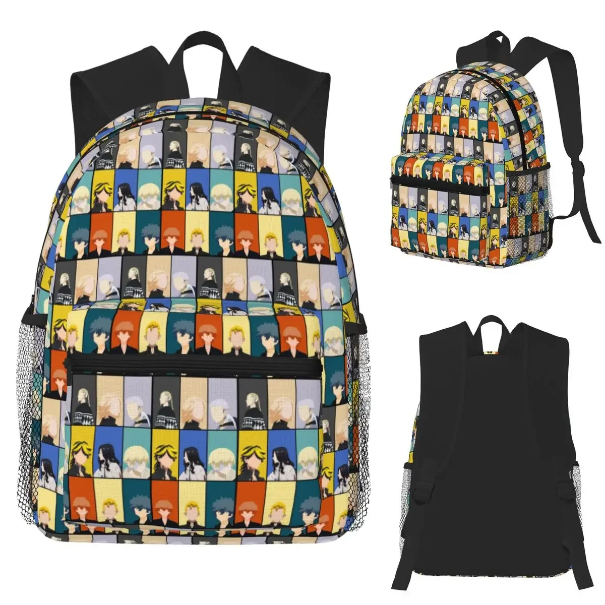 Tokyo Revengers Student Backpack School Bag Hiking Travel Daypack for Boys Girls Fashion Bookbag Shoulder Bags