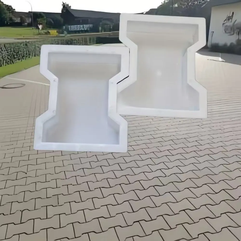 I-shaped Plastic Paving Molds Reusable DIY Stepping Stone Mold Manual Operation Durable Brick Stone Mold Walkway Path