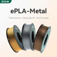 ESUN PLA Metal 1.75mm 3D Filament 1KG NO extra painting Metallic texture PLA Apply For Elegoo/Anycubic/Bambulab/Creality