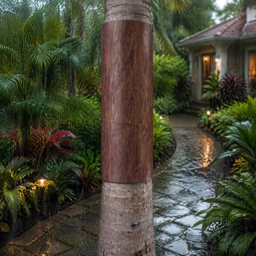 Deterrent for Trees Tree Trunk Protector with Adhesive Squirrel Baffle Barrier Bark Texture Tree Wrap for Outdoor for Crafts