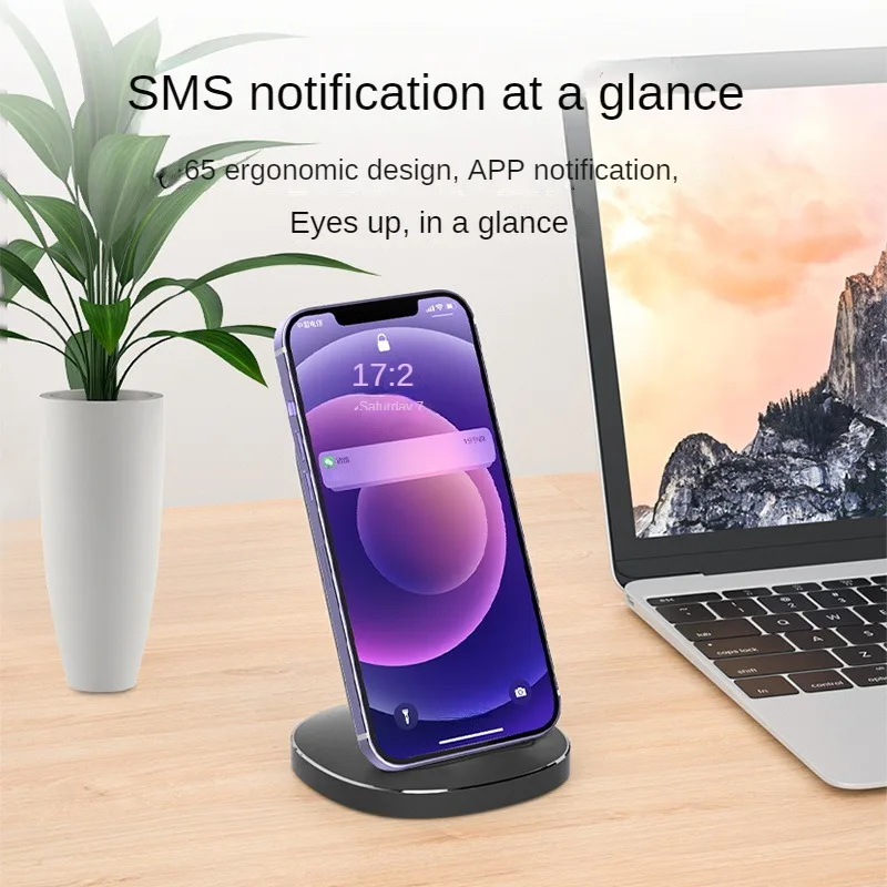 

Vertical wireless charger 15W desktop base fast charging suitable for iPhone, Xiaomi, Huawei 10W office wireless charger