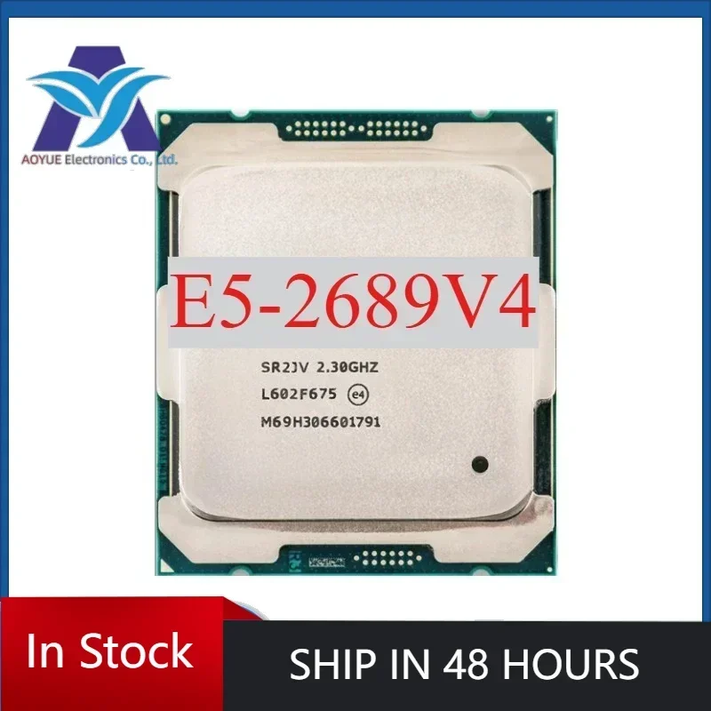 1pcs/lot Perfect test E5-2689V4 E5 2689V4 CPU 14nm 10 Cores 20 Threads 3.1GHz 25MB 165W processor LGA2011-3 Processor