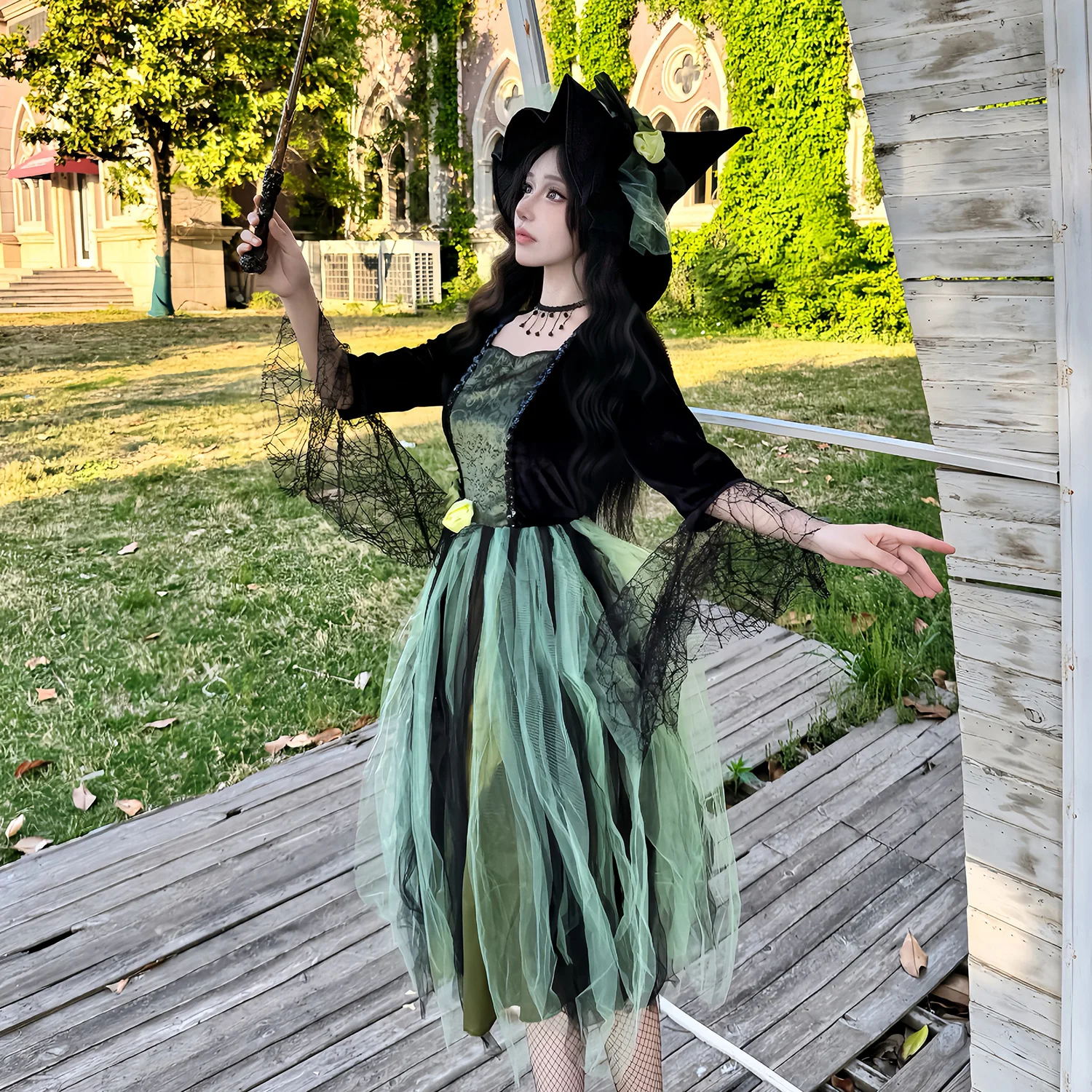 Halloween costume, magic witch costume, carnival watch, witch dress, stage performance costume, Wizard of Oz cosplay - view 3