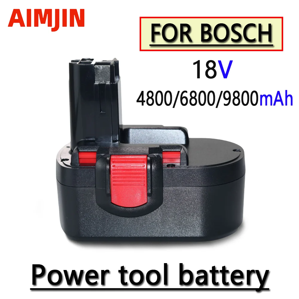 

18V Battery For Bosch BAT025 9800mAh Ni-Mh Rechargeable Replacement Drill Screwdriver Batteries GSB 18 VE-2 PSR 18VE BAT026