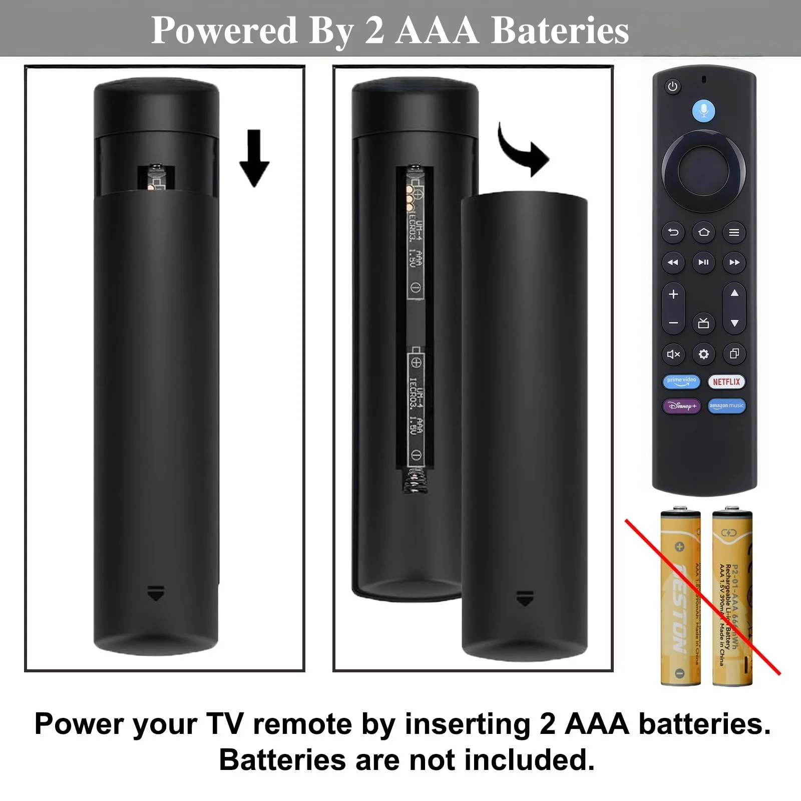 Pilot głosowy do Amazon Smart TV Cube (1., 2. i 3. generacji), Amazon Smart TV Stick, telewizorów Amazon/Insignia/Pioneer/Toshiba Smart TV — zdjęcie produktu 5
