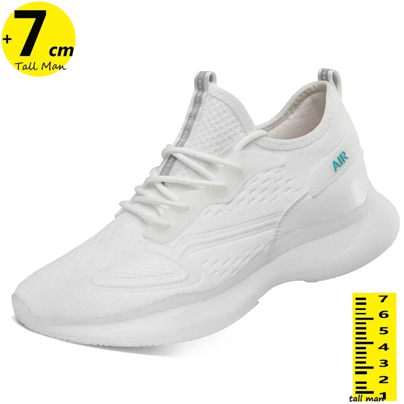 

Man Elevator Shoes Men Chunky Sneakers Height Increase Insole 7cm Sports designer shoes men Breathable