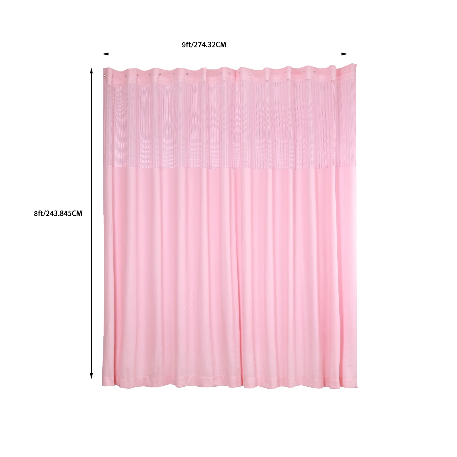 High-Quality Cubicle Curtain with Mesh Top for Air Circulation, Easy Installation, Private Space Creation, Durable Polyester,