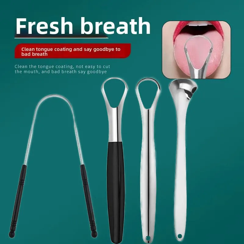 2/3/4pcs Tongue Scrapers, Reduce Bad Breath Cleaning Tongue  Stainless Steel Tounge Scraper Cleaner,Professional Tongue Brush