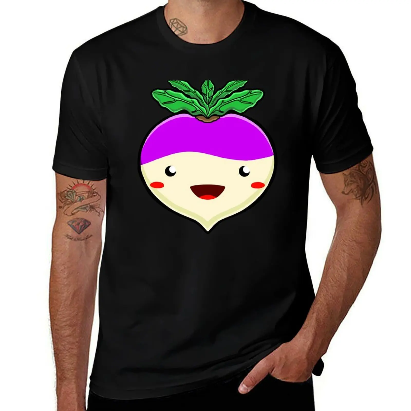 

happy turnip T-Shirt cotton t shirt pack cotton t shirts man 100% T-Shirt