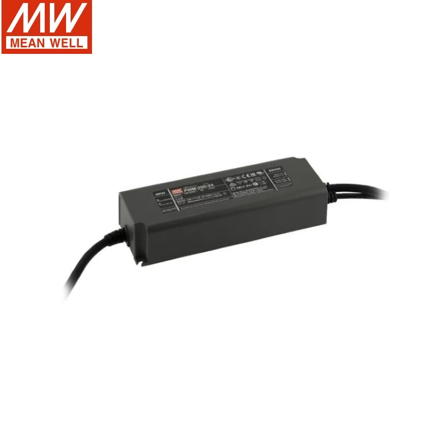 يعني حسنا LED تحويل التيار الكهربائي PWM-200-12/24/36/48 فولت 200 واط PWM الناتج DA2 يعتم IP67