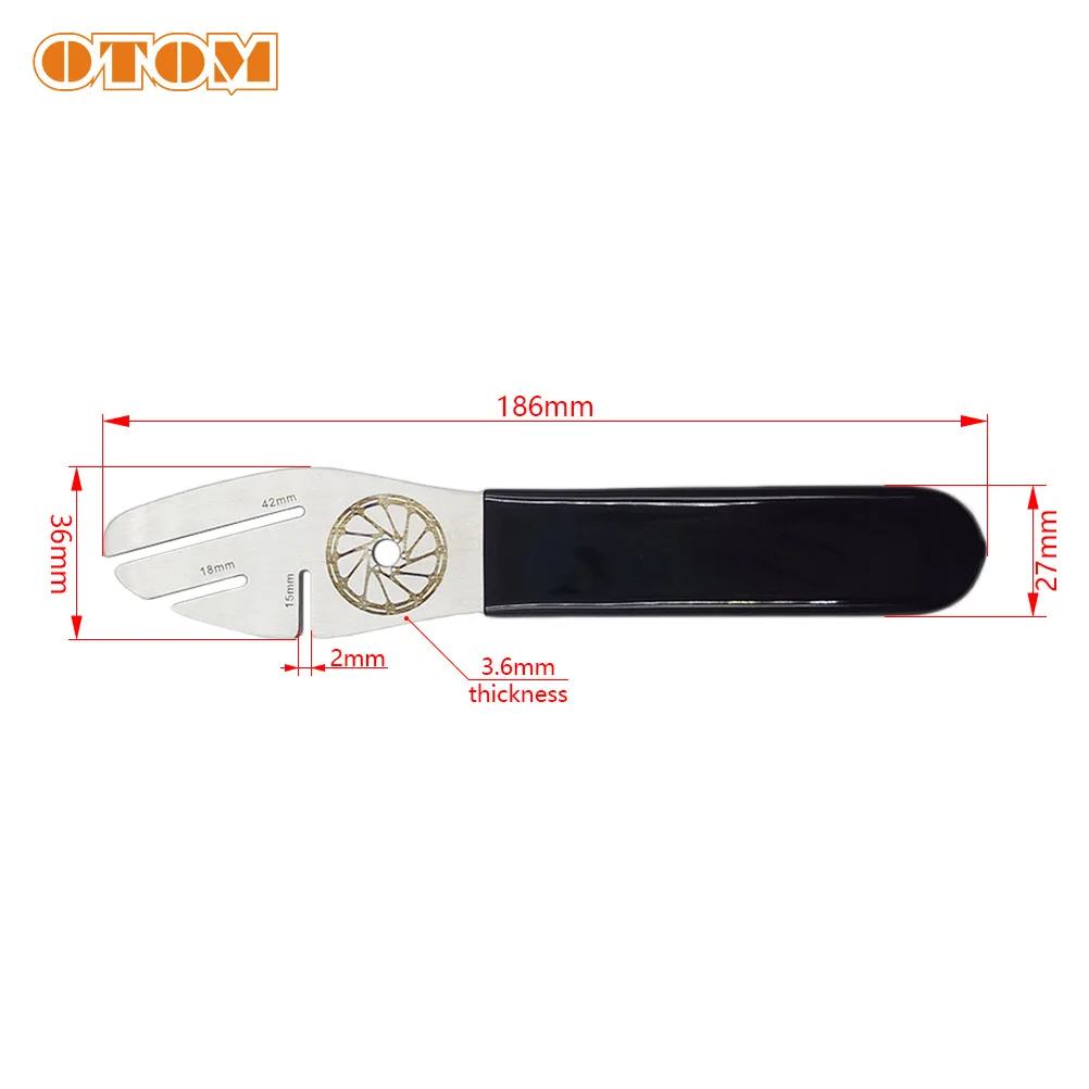 OTOM Motorcycle Brake Disc Rotor Alignment Truing Tools Disk Spacer Bike Adjustment Durable Repair Correction Wrench For SURRON