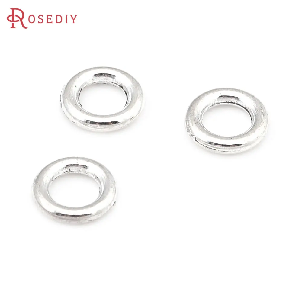 

Antique Silver Vintage Style Zinc Alloy Circle Connect Closed Rings Charms Diy Jewelry Making Supplies Necklace Accessories